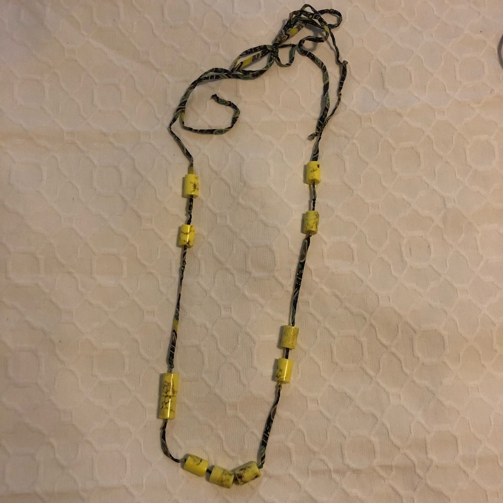 Madewell Necklace with Yellow Beads